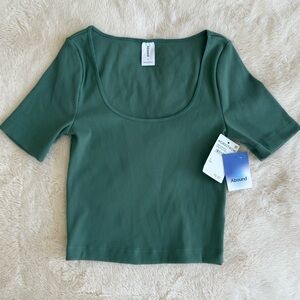 NWT Abound Forest Green Crop Top